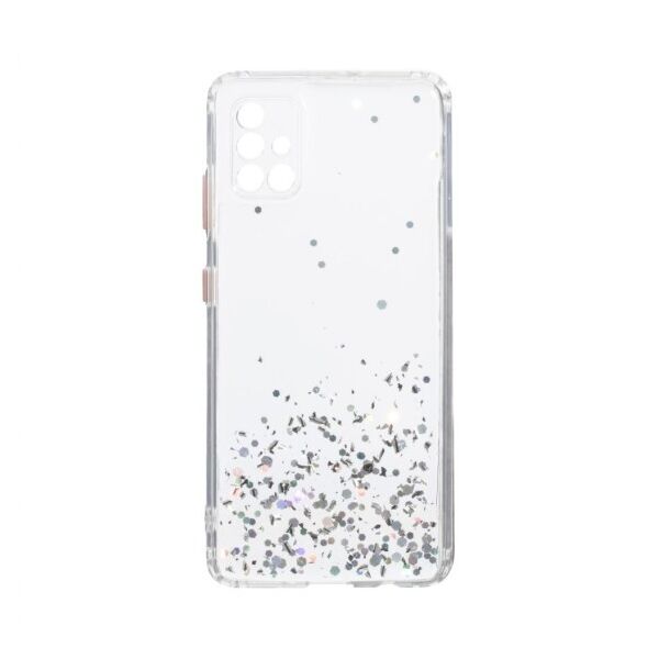 

Переливающийся чехол Frame с блестками для Samsung Galaxy A51 (Серебряный)