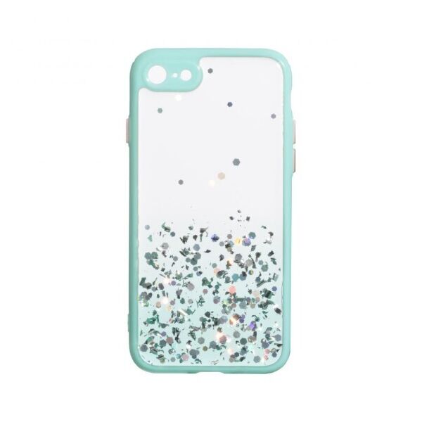 

Переливающийся чехол Frame с блестками для Apple iPhone 7 / 8 / SE 2020 (Бирюзовый)