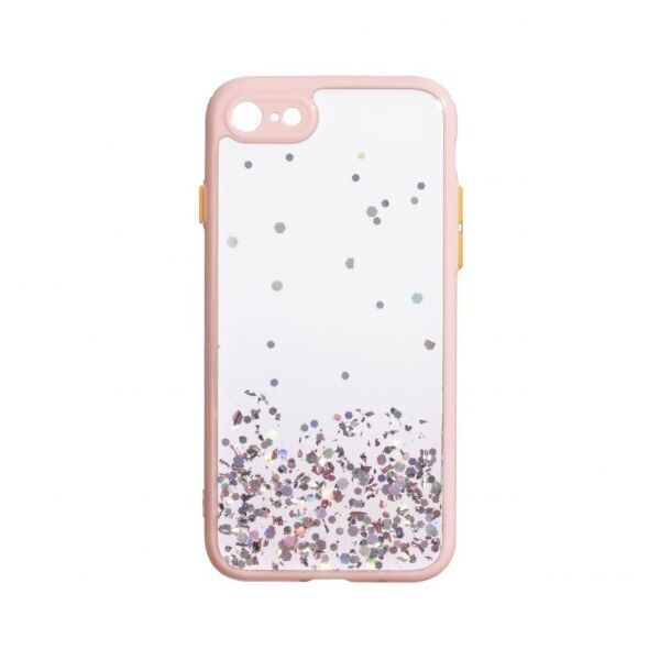

Переливающийся чехол Frame с блестками для Apple iPhone 7 / 8 / SE 2020 (Розовый)