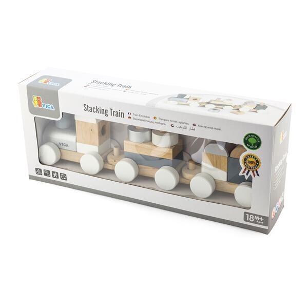 

Деревянный поезд Viga Toys Екокубикы (51611)