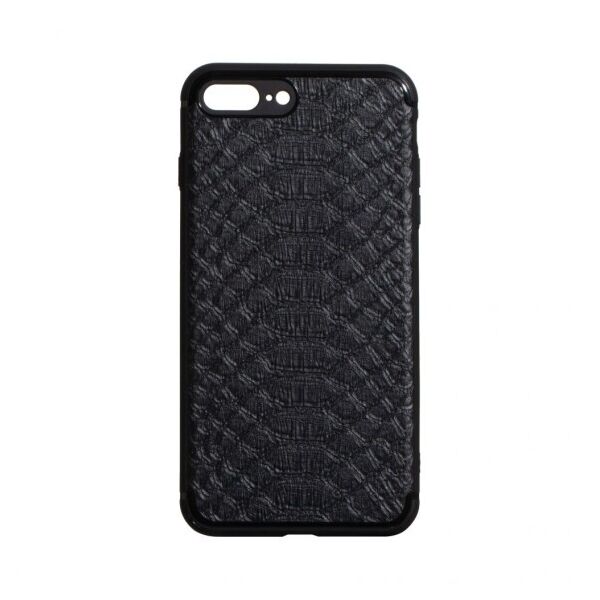 

Чехол-накладка Leather Croco with Magnet для Apple iPhone 7 Plus / 8 Plus (Черный)