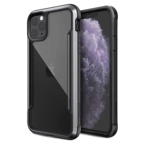

Противоударный чехол с металическим бампером Defense Shield Series для Apple iPhone 11 Pro (5.8") (Черный)
