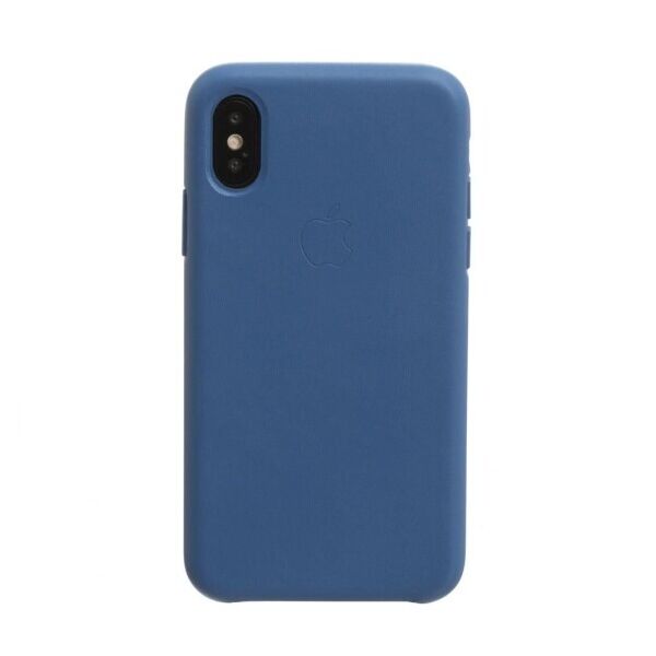 

Кожанный чехол-накладка Apple Leather Case для Apple iPhone X (RoyalBlue)