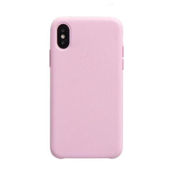 

Кожанный чехол-накладка Apple Leather Case для Apple iPhone X (Розовый)
