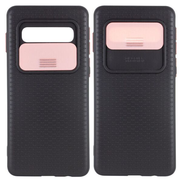 

Силиконовый чехол Camshield Black со шторкой защищающей камеру для Samsung Galaxy S10 (Черный / Розовый)