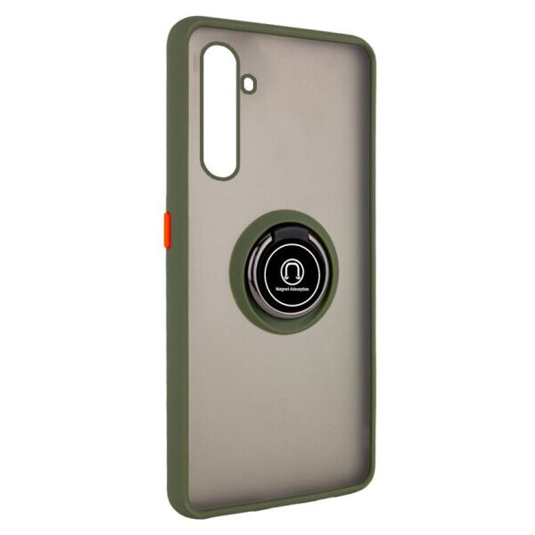 

Чехол Deen ColorEdgingRing под магнитный держатель для Realme 6 Pro (Оливковый)