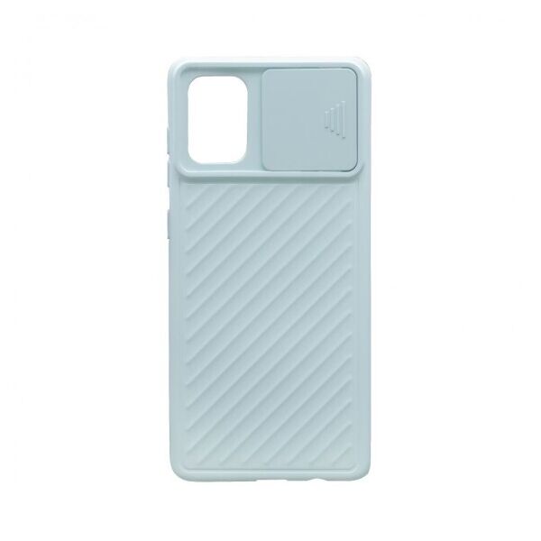 

Camshield TPU со шторкой защищающей камеру для Samsung Galaxy A71 (Голубой)