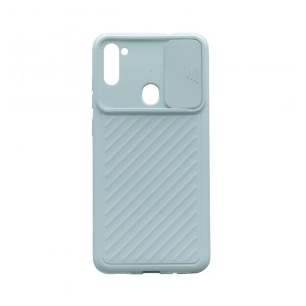 

Чехол Camshield TPU со шторкой защищающей камеру для Samsung Galaxy A11/M11 (Голубой)