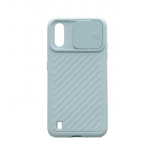 

Чехол Camshield TPU со шторкой защищающей камеру для Samsung Galaxy A01 (Голубой)