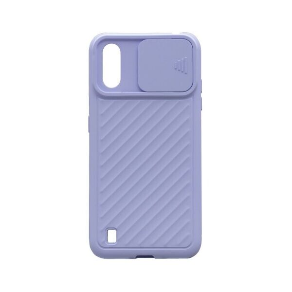 

Чехол Camshield TPU со шторкой защищающей камеру для Samsung Galaxy A01 (Сиреневый)