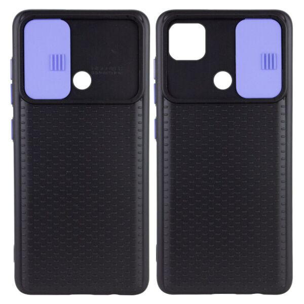 

Силиконовый чехол Camshield Black со шторкой защищающей камеру для Xiaomi Redmi 9C (Черный / Сиреневый)