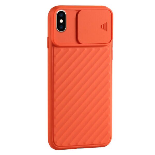 

Чехол Camshield TPU со шторкой защищающей камеру для Apple iPhone X / XS (5.8") (Coral)