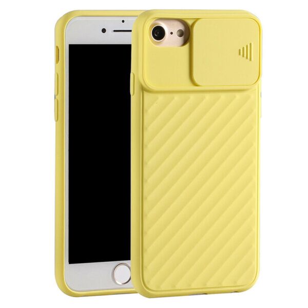 

Camshield TPU со шторкой защищающей камеру для Apple iPhone 6 / 7 / 8 / SE (2020) (Желтый)
