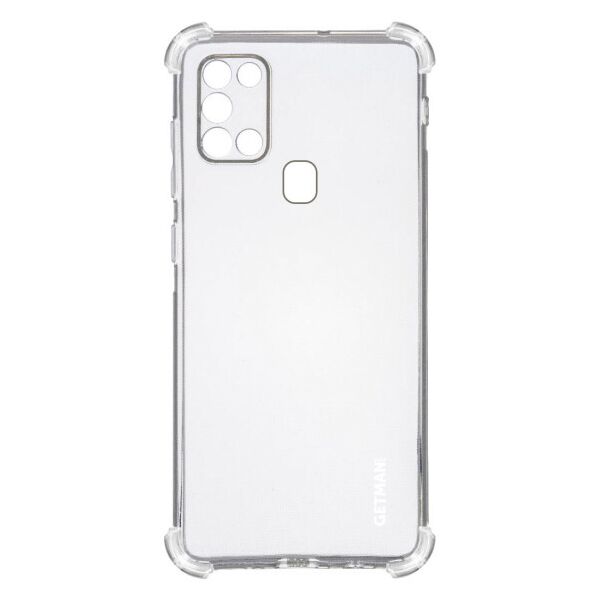 

TPU чехол GETMAN Ease logo усиленные углы для Samsung Galaxy A21s (Прозрачный)