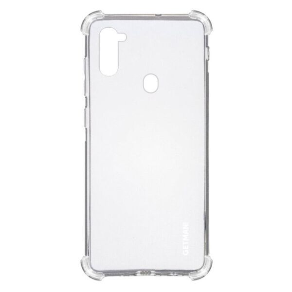 

TPU чехол GETMAN Ease logo усиленные углы для Samsung Galaxy A11 (Прозрачный)