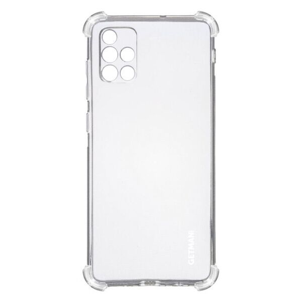 

TPU чехол GETMAN Ease logo усиленные углы для Samsung Galaxy A51 (Прозрачный)