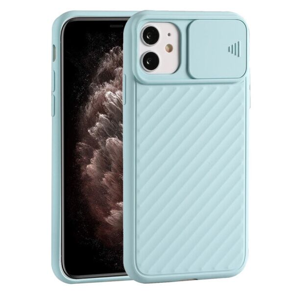 

Camshield TPU со шторкой защищающей камеру для Apple iPhone 11 (6.1") (Бирюзовый)