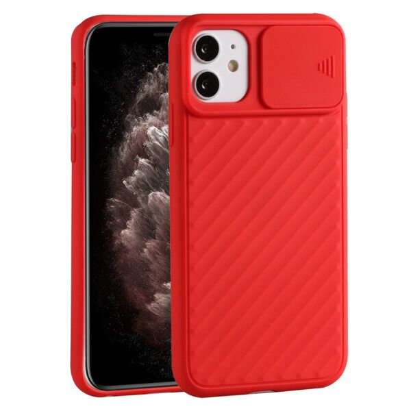 

Чехол Camshield TPU со шторкой защищающей камеру для Apple iPhone 11 (6.1") (Красный)