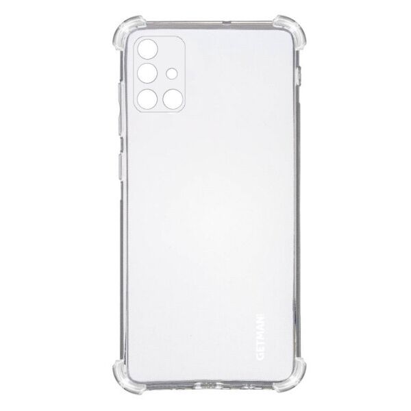

TPU чехол GETMAN Ease logo усиленные углы для Samsung Galaxy A71 (Прозрачный)