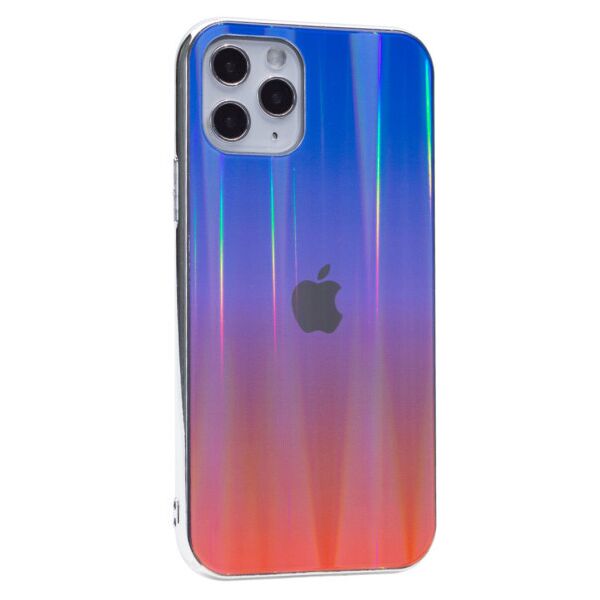 

Силиконовый чехол со стекляной крышкой Gradient Aurora для Apple iPhone 11 Pro (5.8") (Синий / Красный)