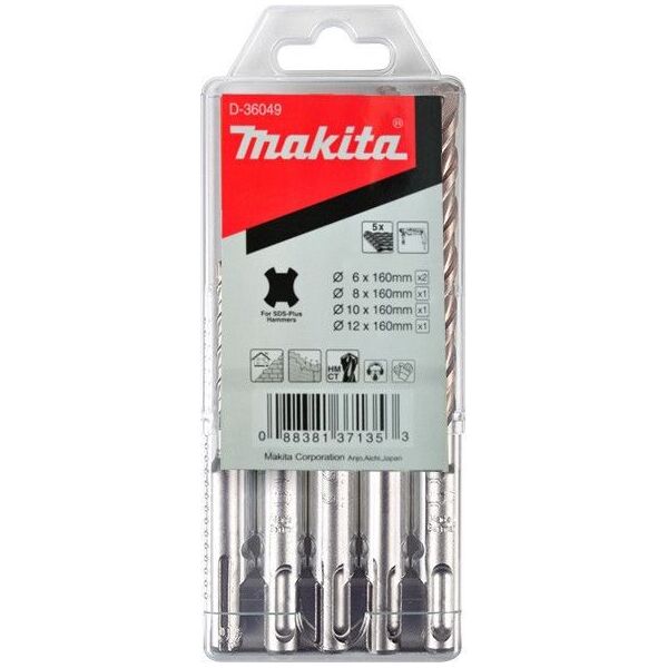 

Набор сверл Makita SDS-Plus 5 шт. (D-36049)