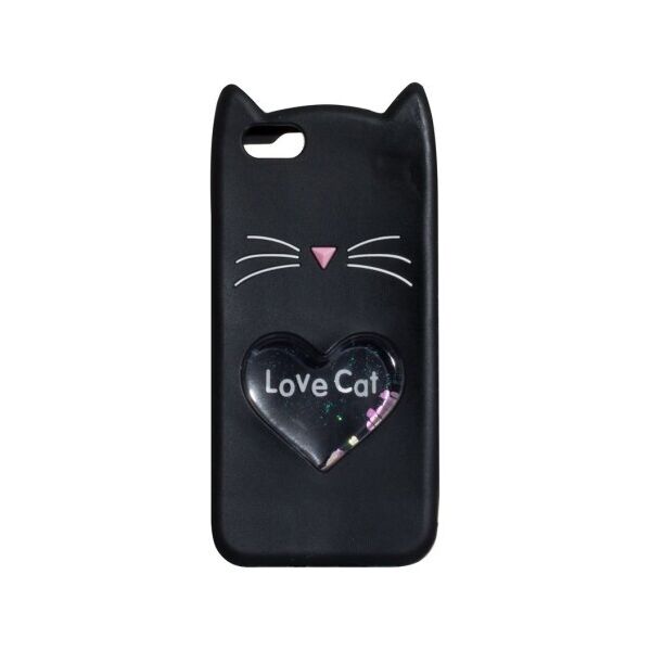 

Объемный силиконовый 3D чехол Devil Heart для Apple iPhone 7G (Черный)