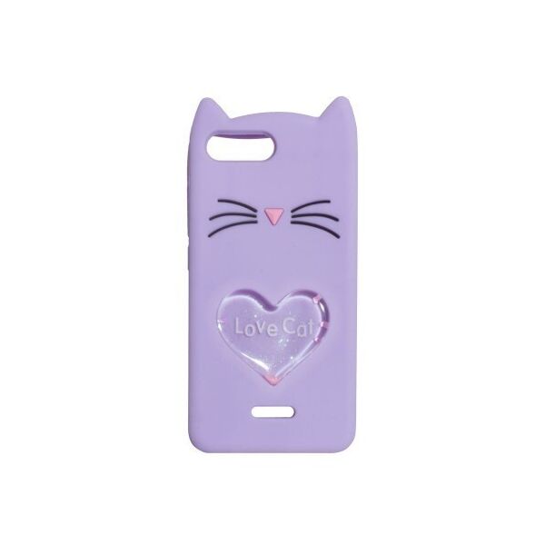 

Объемный силиконовый 3D чехол Devil Heart для Xiaomi Redmi 6A (MediumPurple)