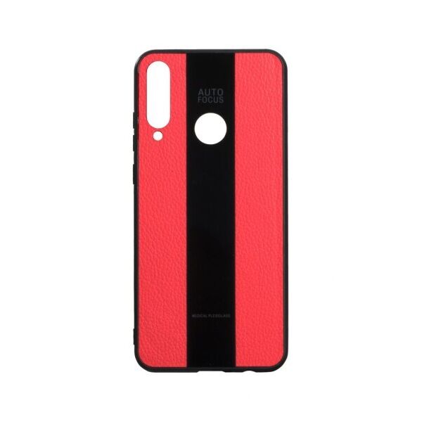

Кожаный чехол-накладка Combi Leather для Huawei Y6P European Ver (Красный)
