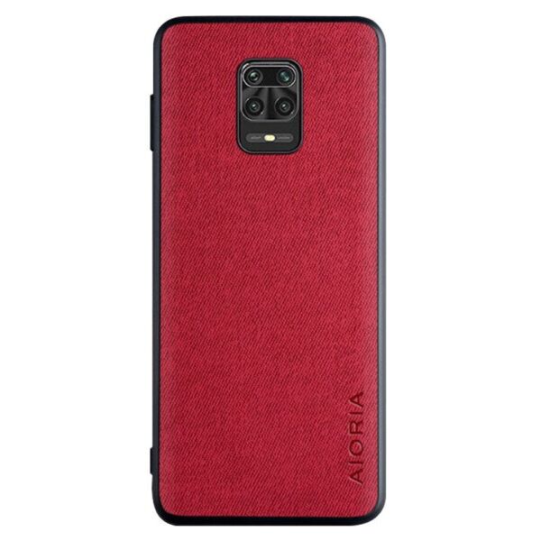 

Чехол джинсовый AIORIA Textile для Xiaomi Redmi Note 9s / Note 9 Pro / Note 9 Pro Max (Красный)