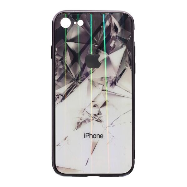 

Силикон Case Original Glass Силиконовый 3D чехол Prism для Apple iPhone 7G / 8G (Белый)