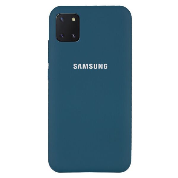 

Чехол Original Silicone Case c закрытым низом (AA) для Samsung Galaxy Note 10 Lite (A81) (SteelBlue)