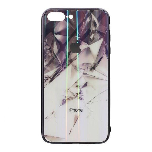

Силикон Case Original Glass Силиконовый 3D чехол Prism для Apple iPhone 7/8 Plus (Белый)