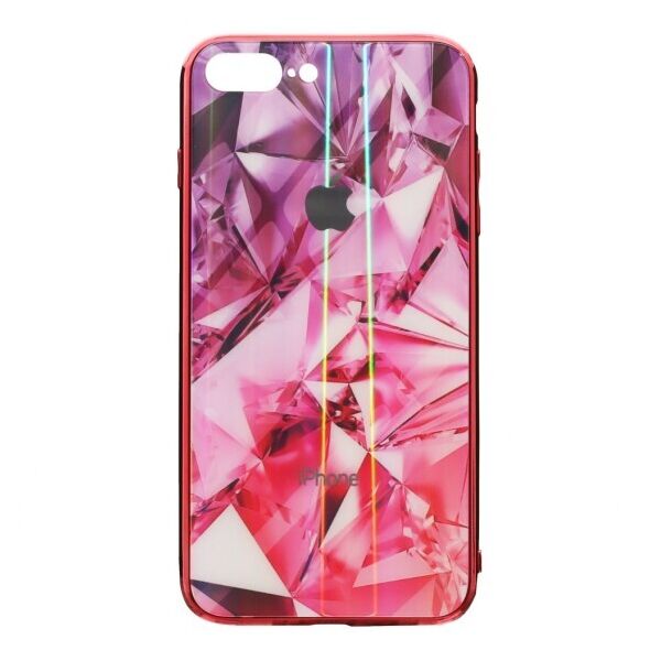 

Силикон Case Original Glass Силиконовый 3D чехол Prism для Apple iPhone 7/8 Plus (Красный)