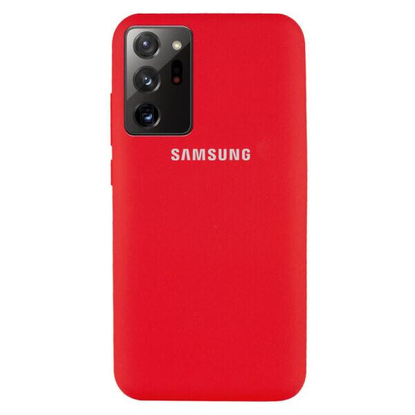 

Чехол Original Silicone Case c закрытым низом (AA) для Samsung Galaxy Note 20 Ultra (Красный)