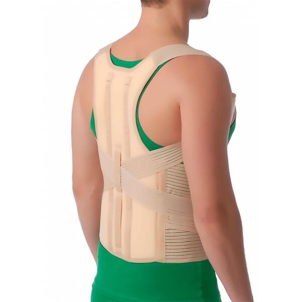 

Корректор осанки с ребрами жесткости (грудо-поясничный) MedTextile 2035 Бежевый S/M