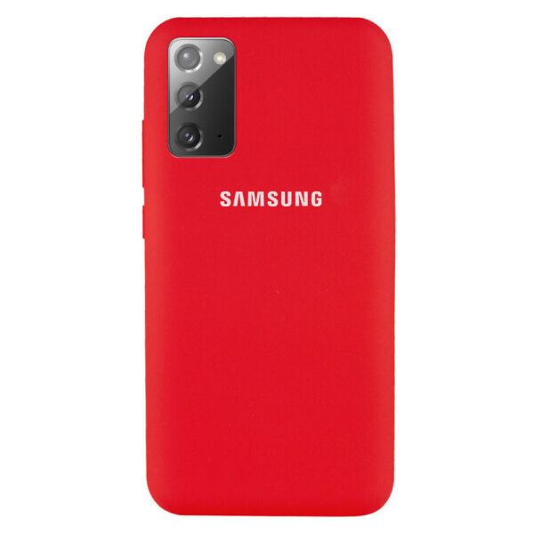

Чехол Original Silicone Case c закрытым низом (AA) для Samsung Galaxy Note 20 (Красный)
