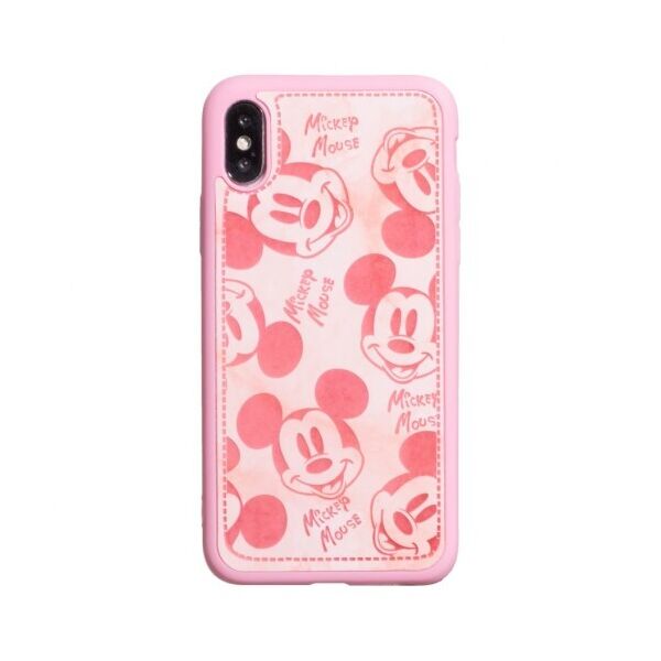 

Чехол-накладка Mickey Mouse (Disney) для Apple iPhone X/Xs (Розовый / Белый)