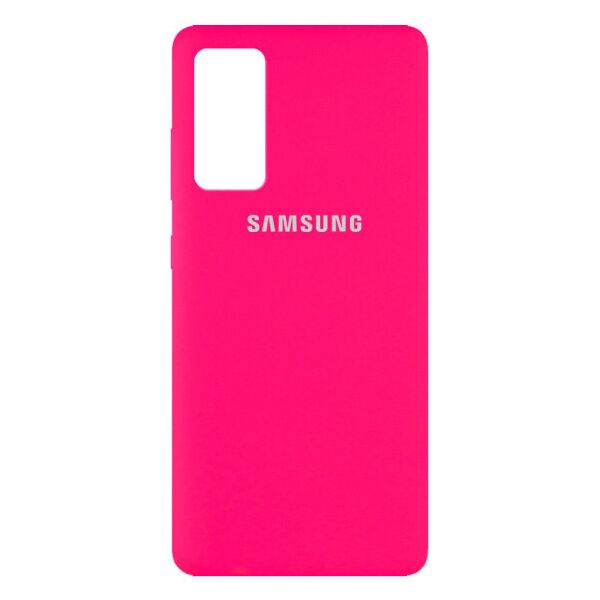 

Чехол Original Silicone Case c закрытым низом (AA) для Samsung Galaxy S20 FE (DeepPink)