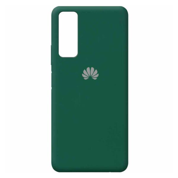 

Original Silicone Case c закрытым низом (AA) для Huawei P Smart (2021) (Темно-зеленый)