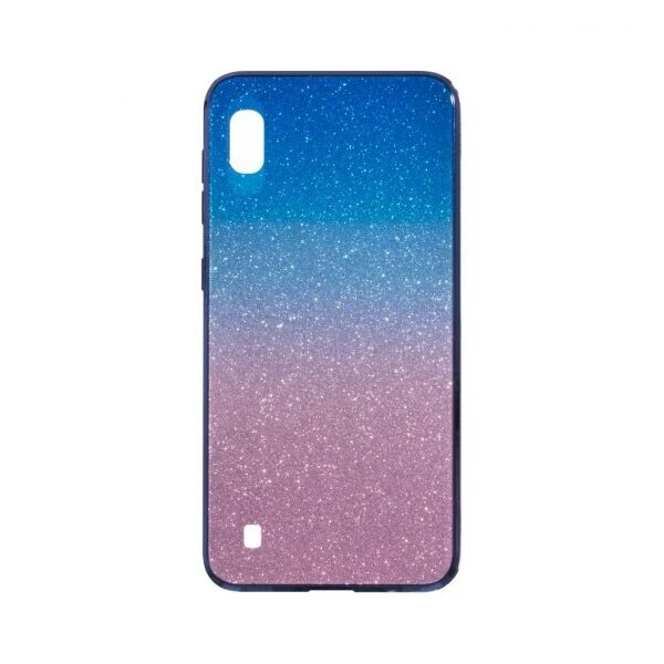 

Блестящий стекляный чехол TPU Ambre для Samsung Galaxy A10 (Розовый / Синий)
