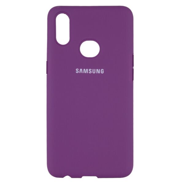 

Чехол Original Silicone Case c закрытым низом (AA) для Samsung Galaxy A10s (Пурпурный)