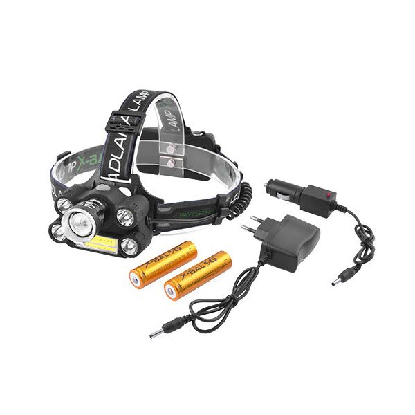 

Фонарик налобный фонарь Bailong BL-T64-T6+4XPE+COB