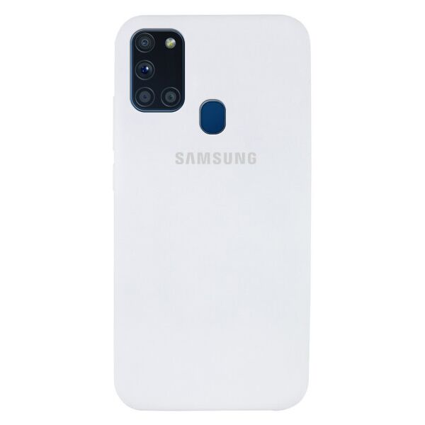 

Чехол Original Silicone Case c закрытым низом (AA) для Samsung Galaxy A21s (Белый)