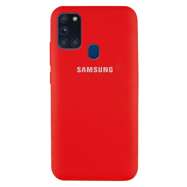 

Чехол Original Silicone Case c закрытым низом (AA) для Samsung Galaxy A21s (Красный)