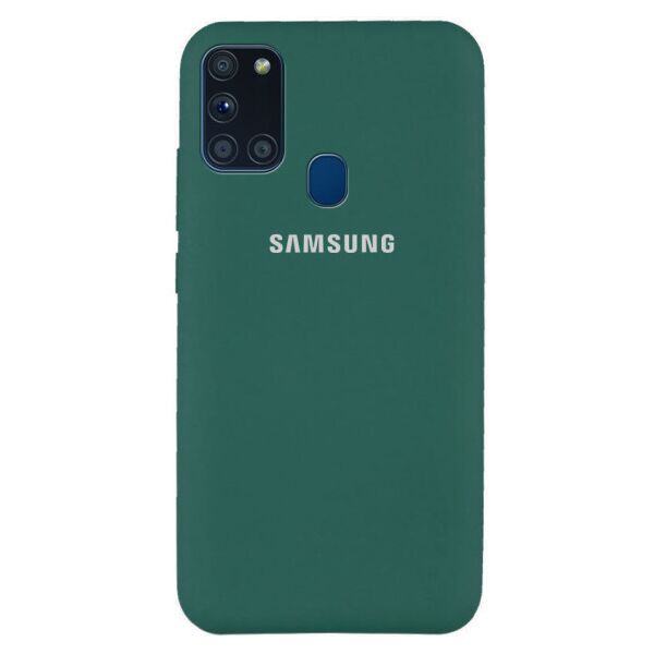 

Чехол Original Silicone Case c закрытым низом (AA) для Samsung Galaxy A21s (DarkCyan)