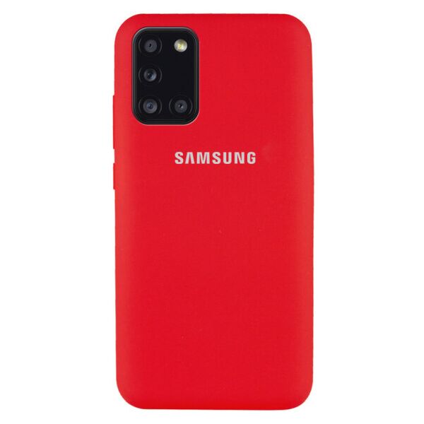 

Чехол Original Silicone Case c закрытым низом (AA) для Samsung Galaxy A31 (Красный)