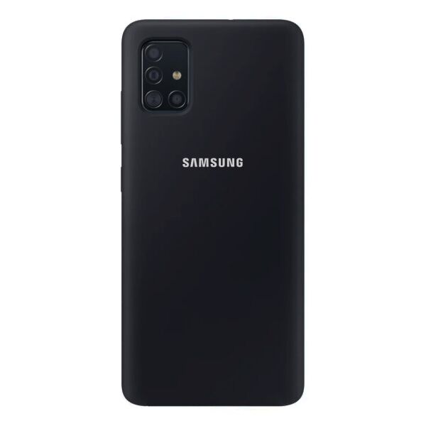 

Чехол Original Silicone Case c закрытым низом (AA) для Samsung Galaxy A51 (Черный)