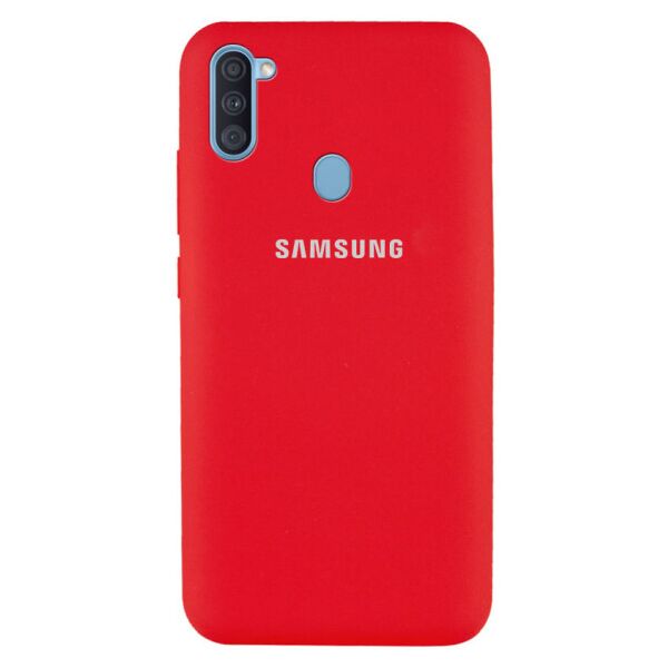 

Чехол Original Silicone Case c закрытым низом (AA) для Samsung Galaxy A11 (Красный)