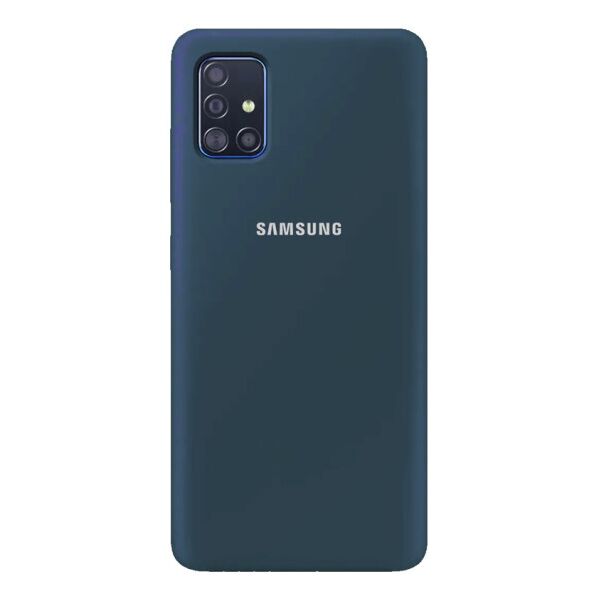 

Чехол Original Silicone Case c закрытым низом (AA) для Samsung Galaxy A51 (SteelBlue)