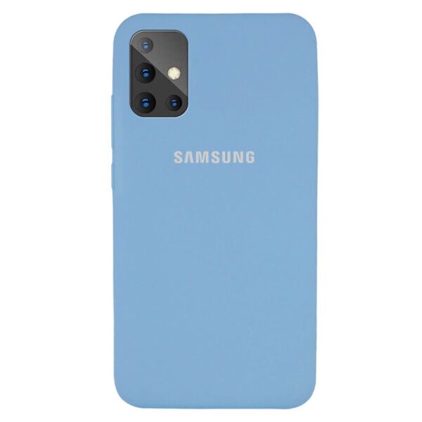 

Original Silicone Case c закрытым низом (AA) для Samsung Galaxy A51 (Голубой)